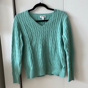 Aqua blue sweater